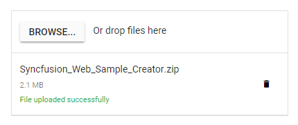 ASP.NET MVC Uploader Actions